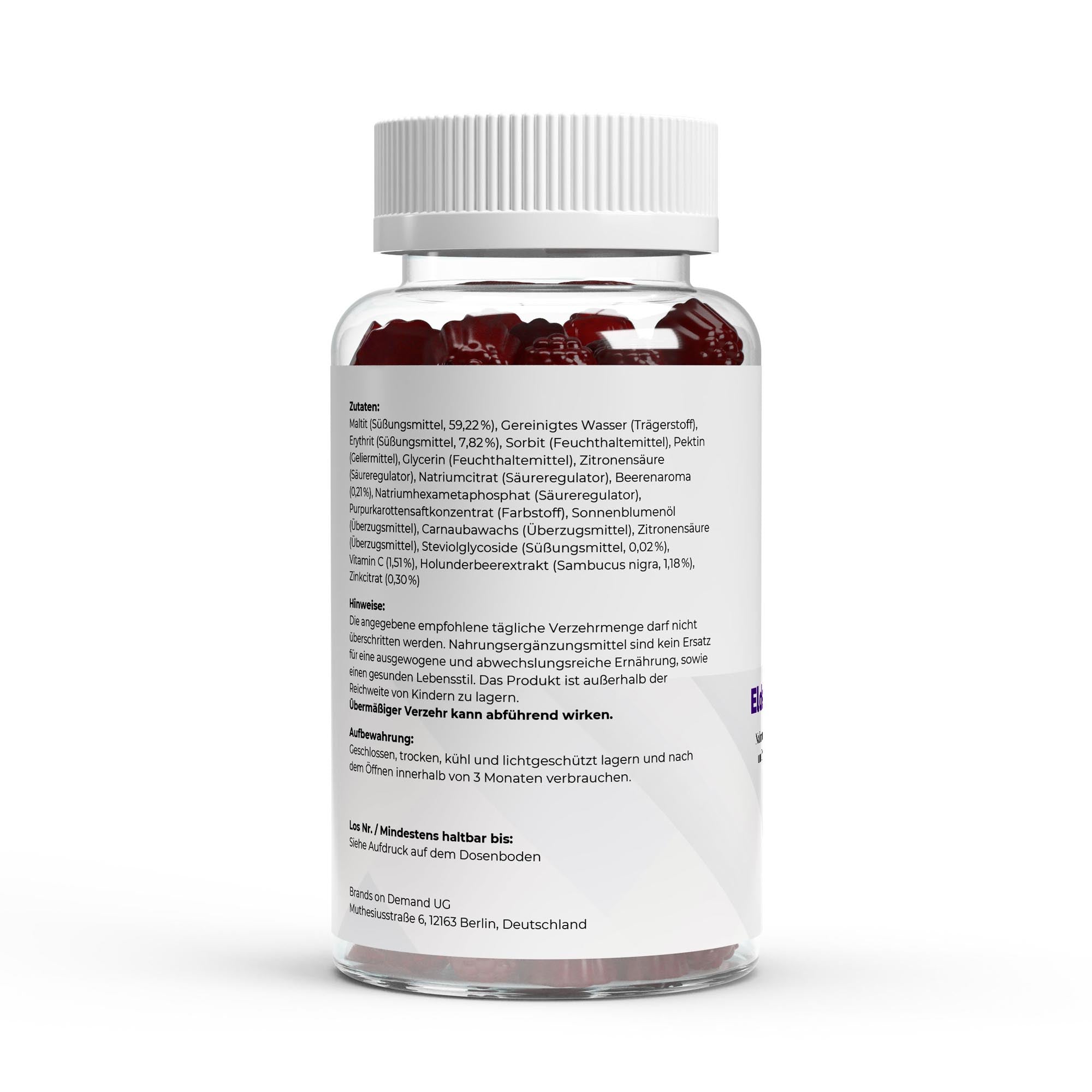 Elderberry + Vitamin C + Zinc Gummies – 60 pcs.
