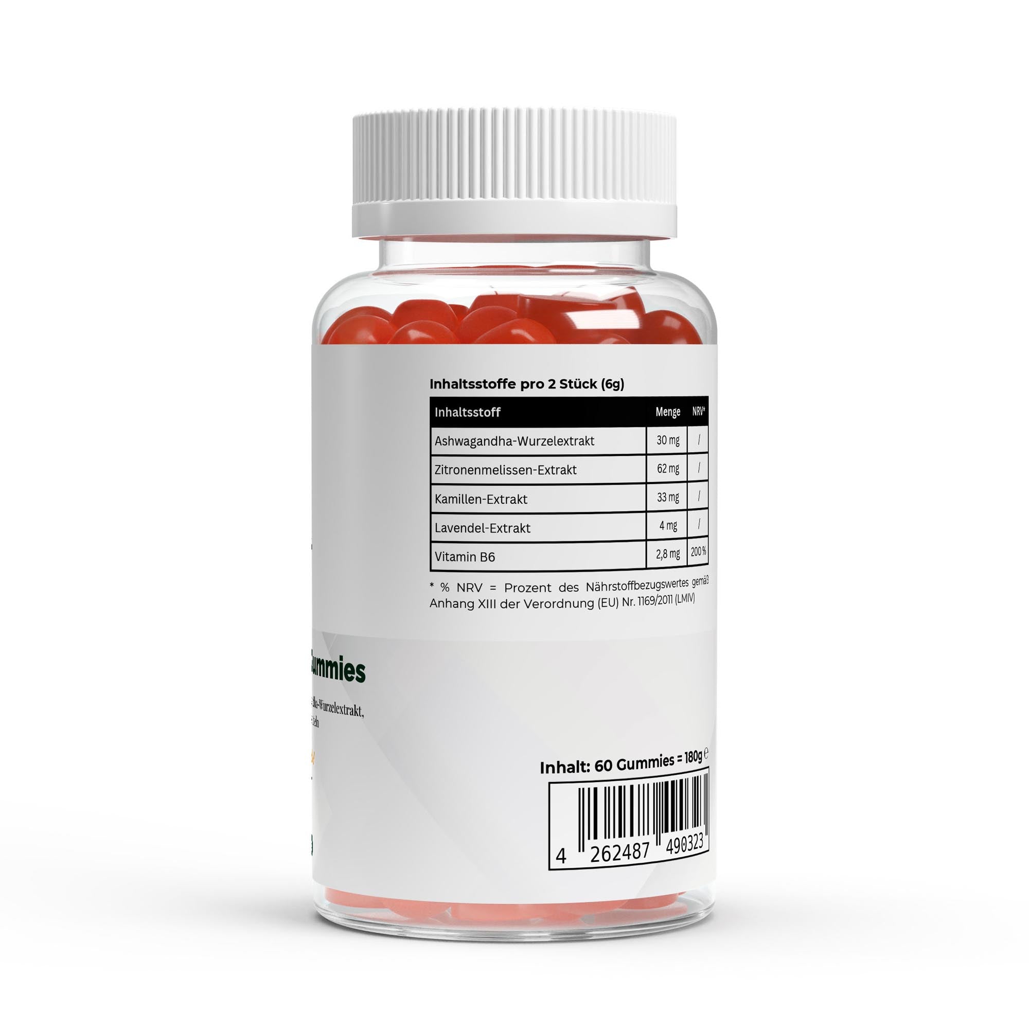 Ashwagandha + Vitamin B6 Gummies – 60 pcs