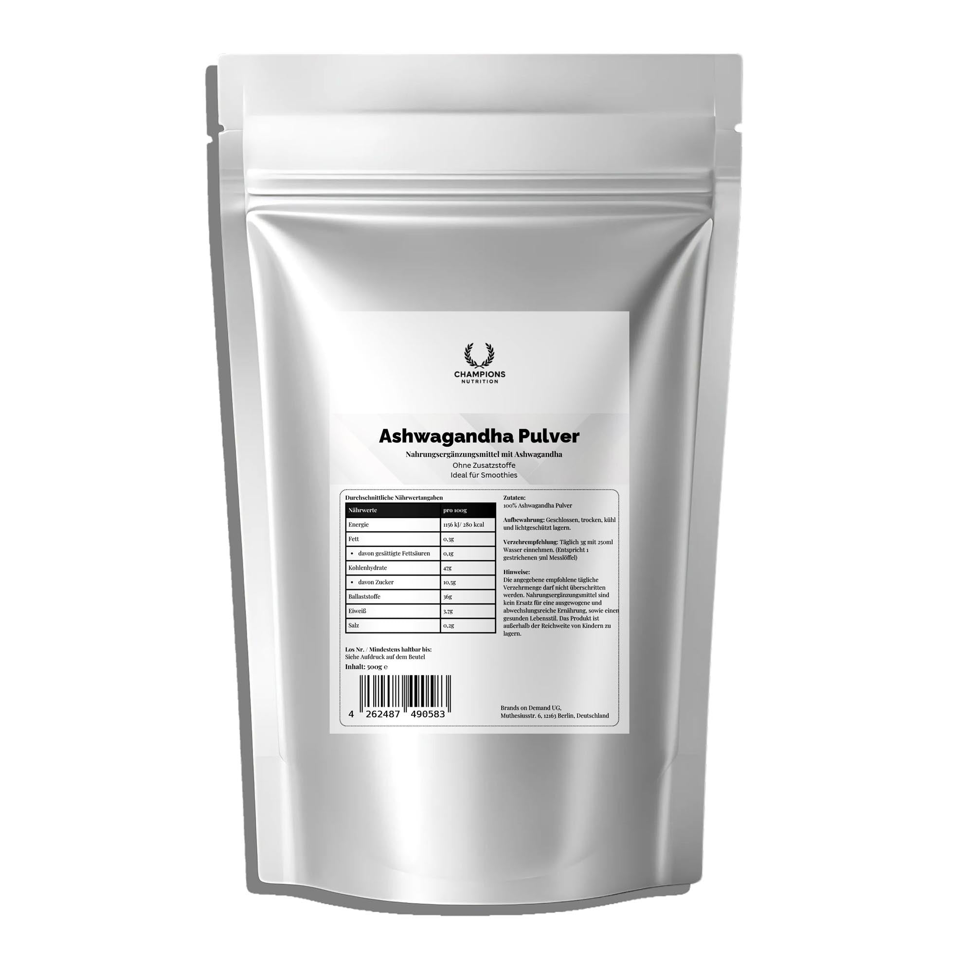 Ashwagandha Powder – 500g Doypack