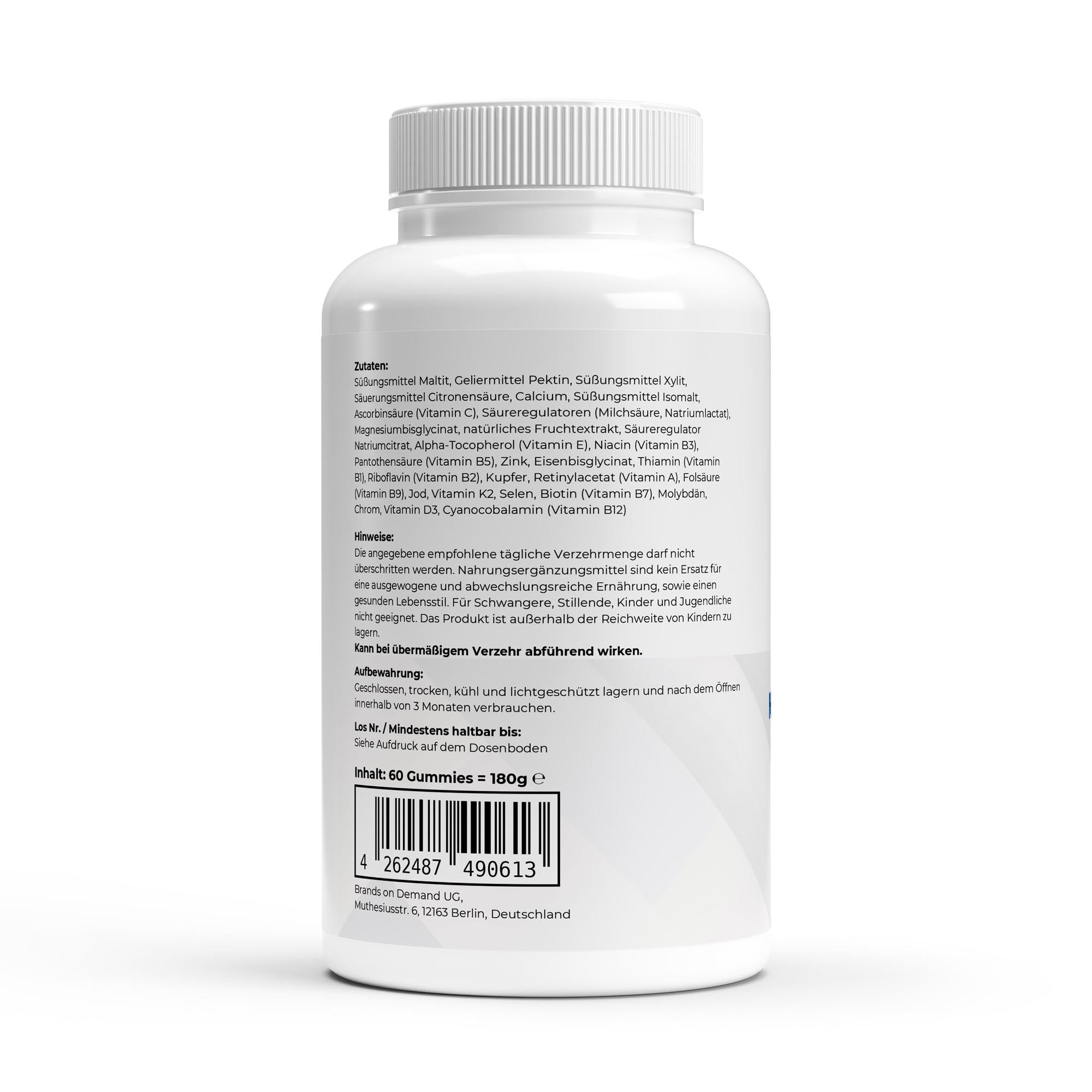 Premium Multivitamin & Mineral Gummies – 60 pcs