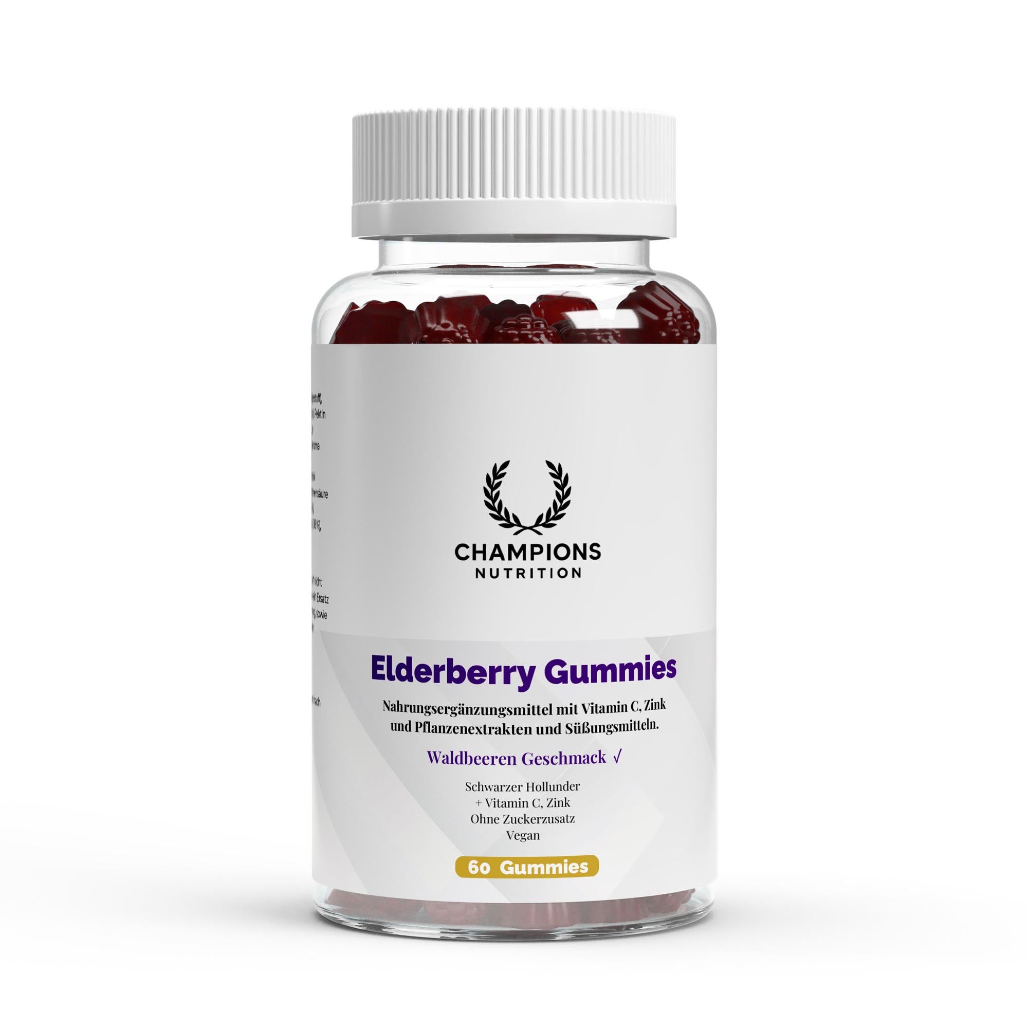 Elderberry + Vitamin C + Zinc Gummies – 60 pcs.