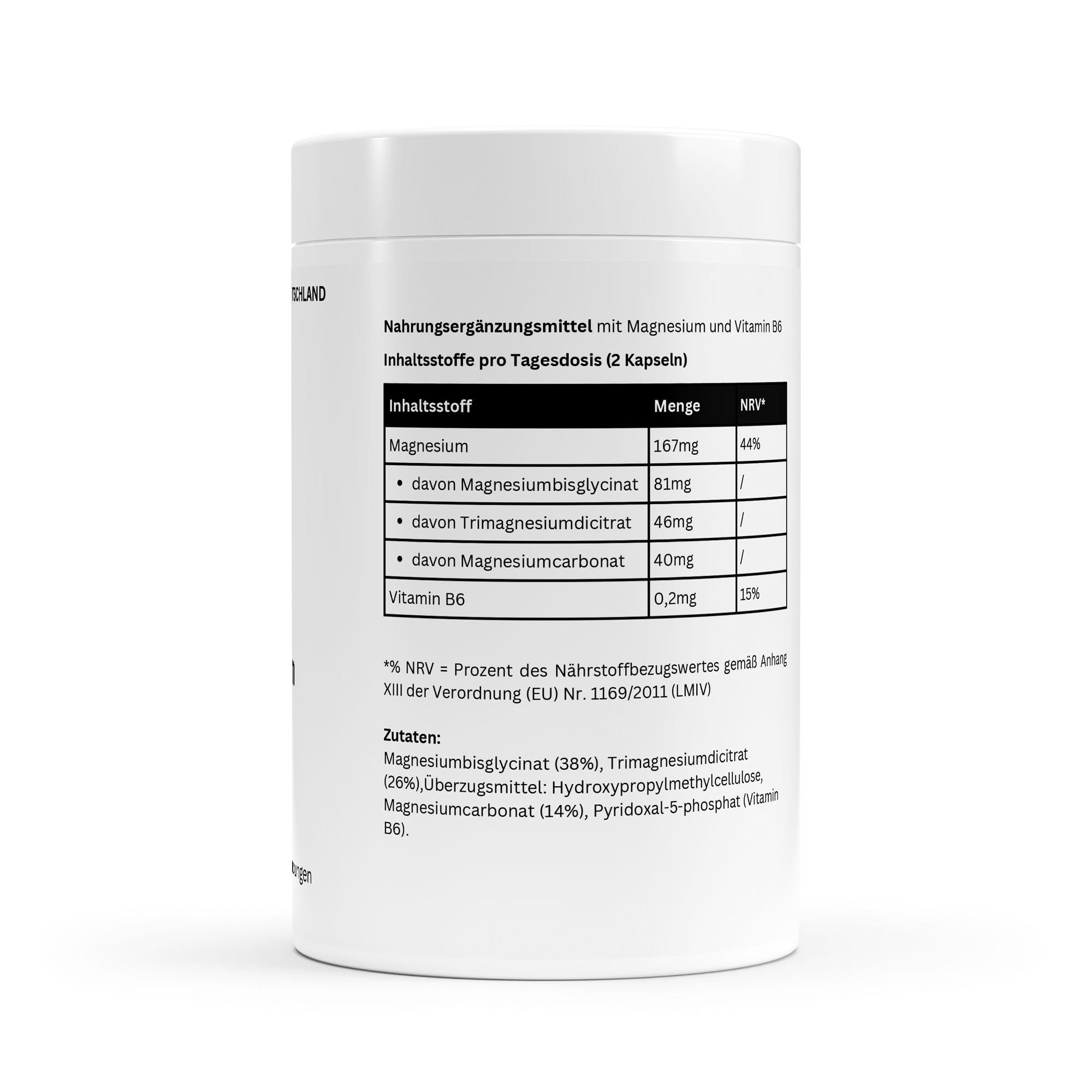 Magnesium Complex + Vitamin B6 – 90 Capsules