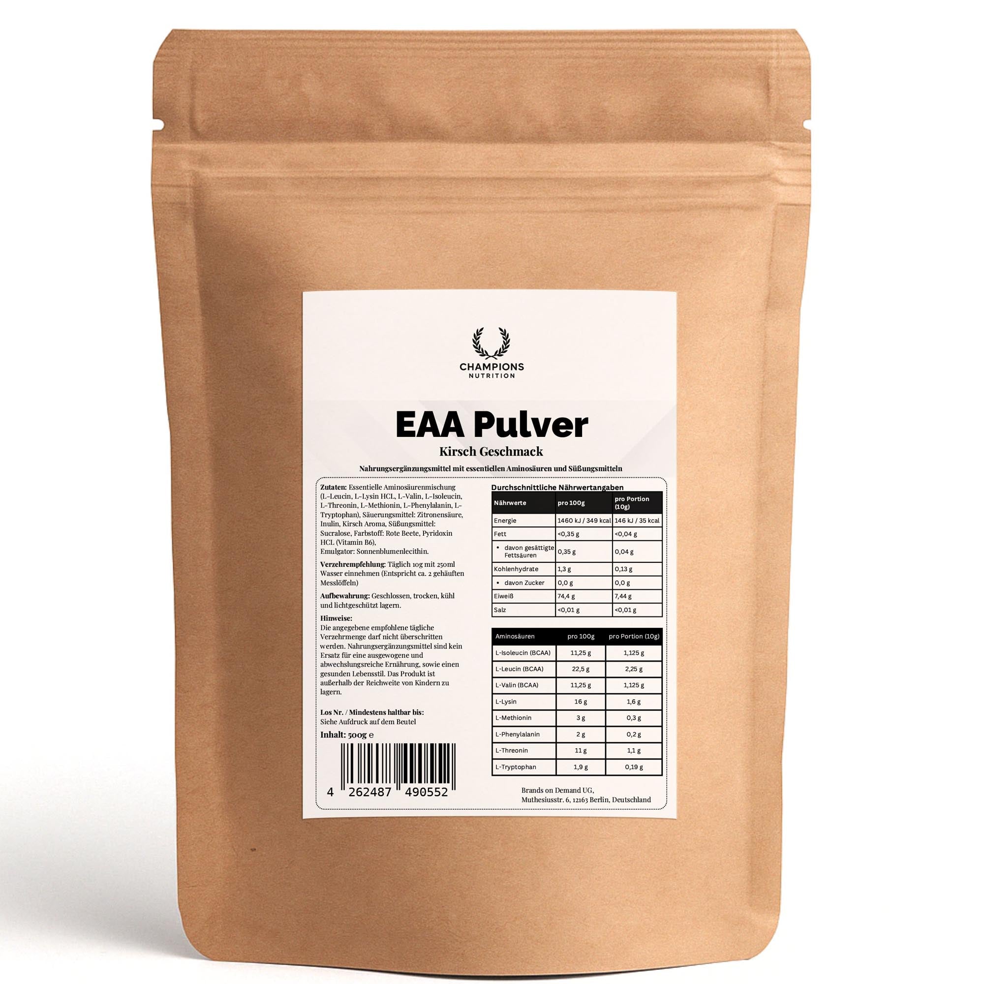 EAA (Essentielle Aminosäuren) Kirsche – 500g