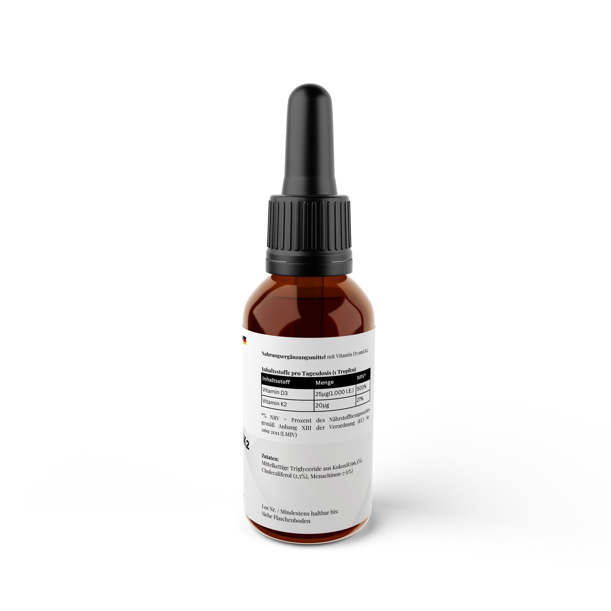 Vitamin D3 + K2 – 1,700 Drops (1,000 IU) – 50ml