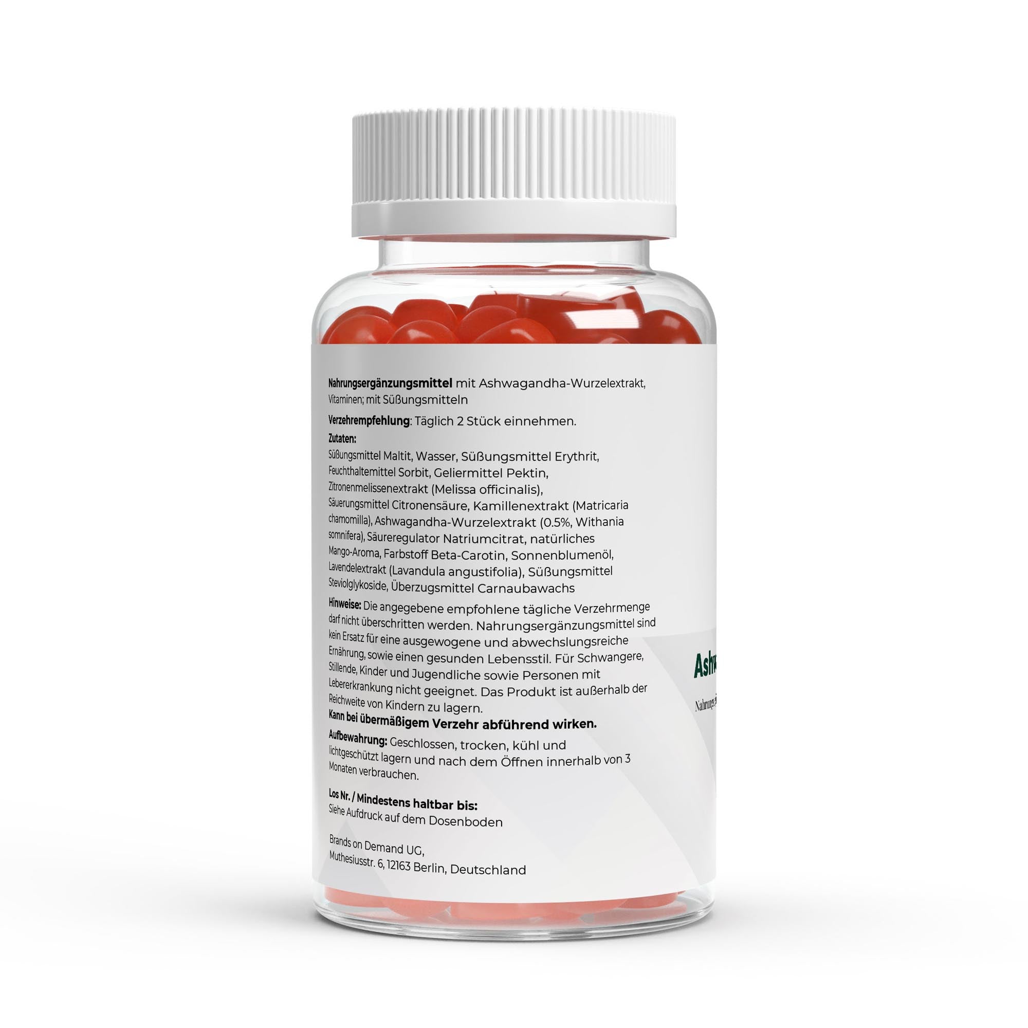 Ashwagandha + Vitamin B6 Gummies – 60 pcs