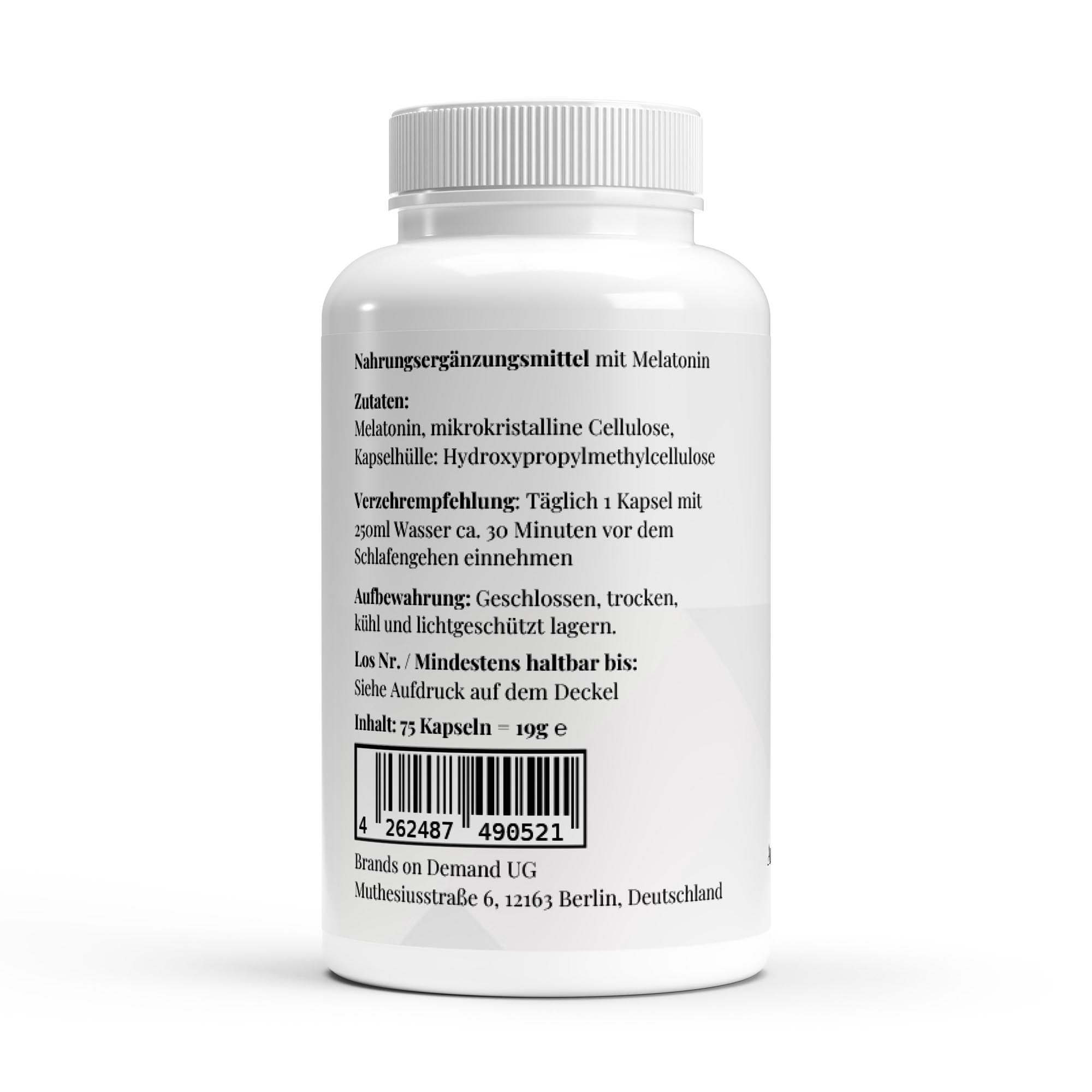 Melatonin – 75 Capsules